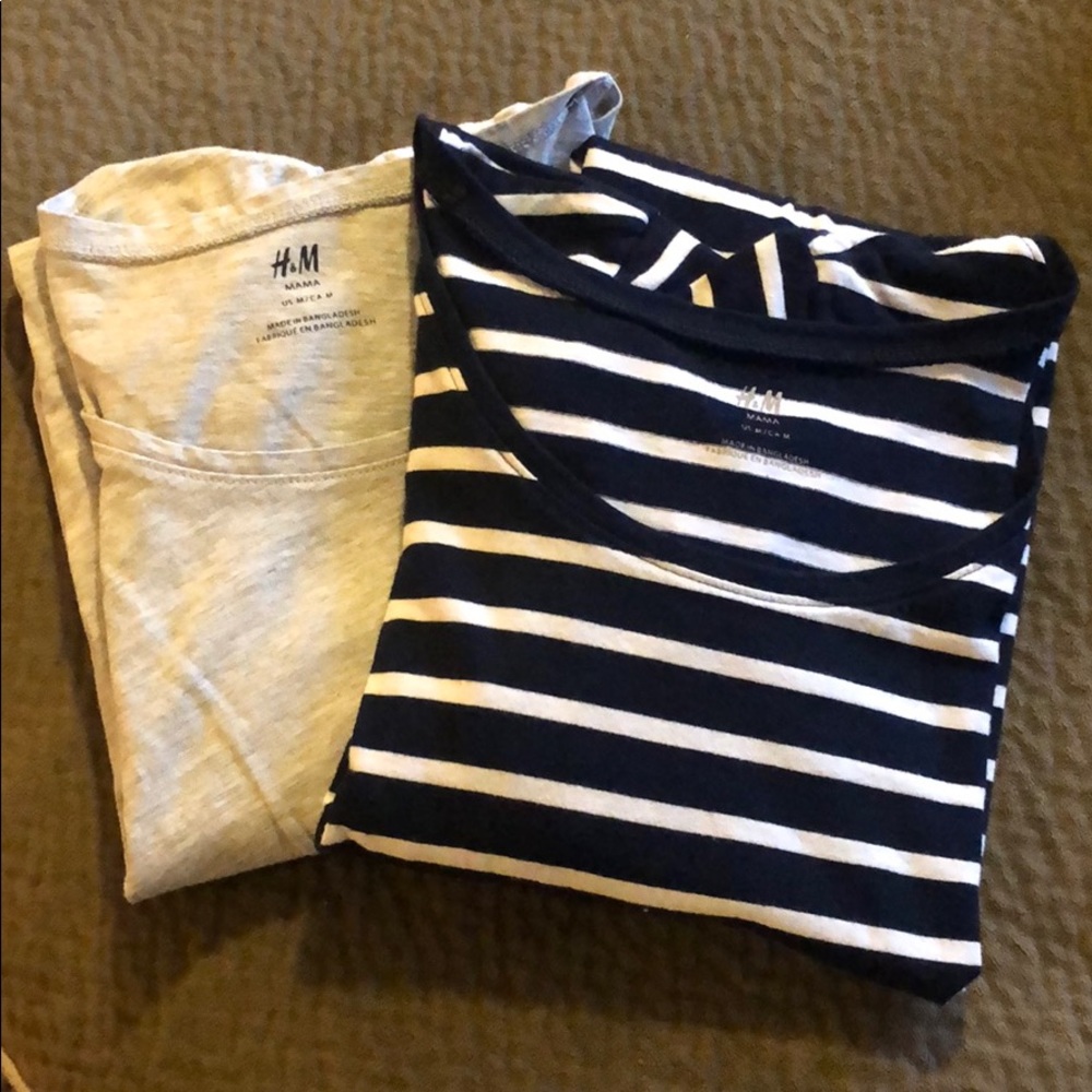 2-Pack H&M MAMA Maternity Tees